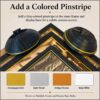 10 colored pinstripe options