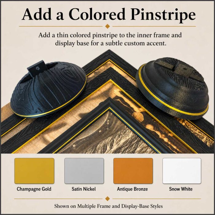 10 colored pinstripe options