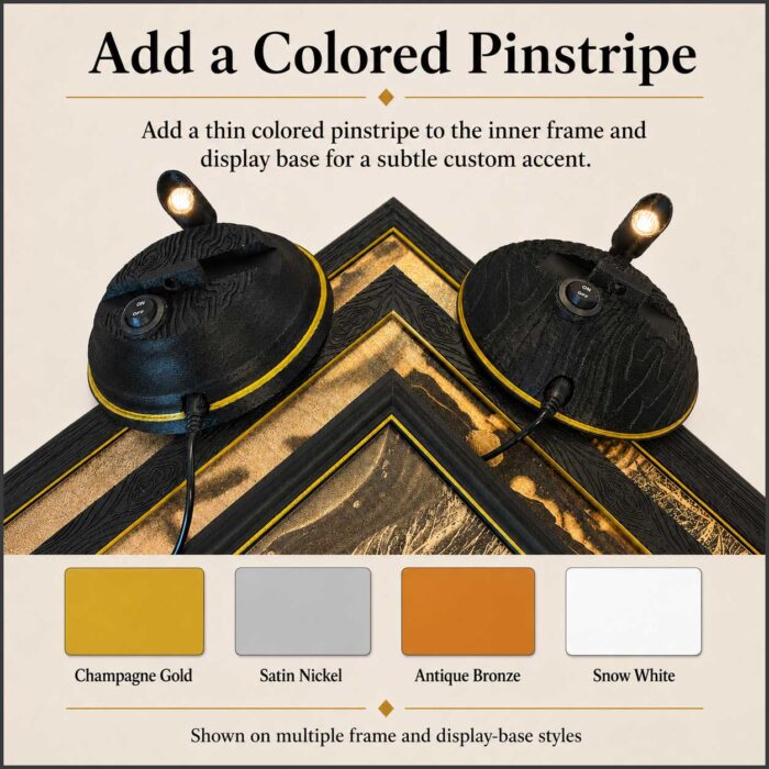 13 colored pinstripe options